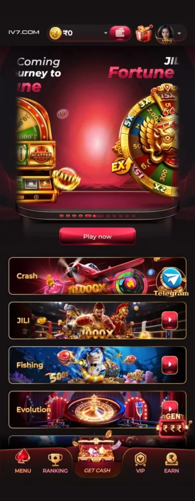 IV7 Game Login and Registration Process